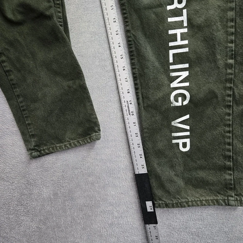 VINTAGE Levi's 501 x Earthling VIP Student Men Jeans 32X30 Green 90s USA READ